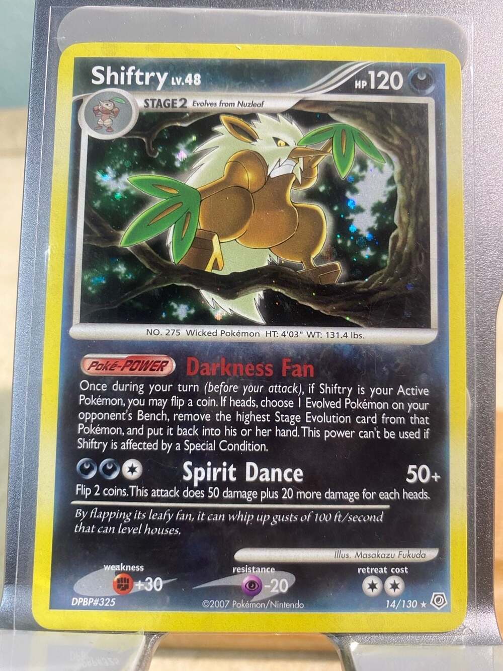 Shiftry Holofoil Rare 14/130 - Diamond & Pearl Era Pokemon Card